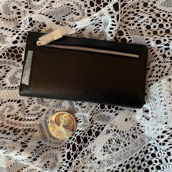 NWT***FREE SHIPPING**KATE SPADE WALLET-MADISON LARGE SLIM BIFOLD WALLET - Picture 6 of 9